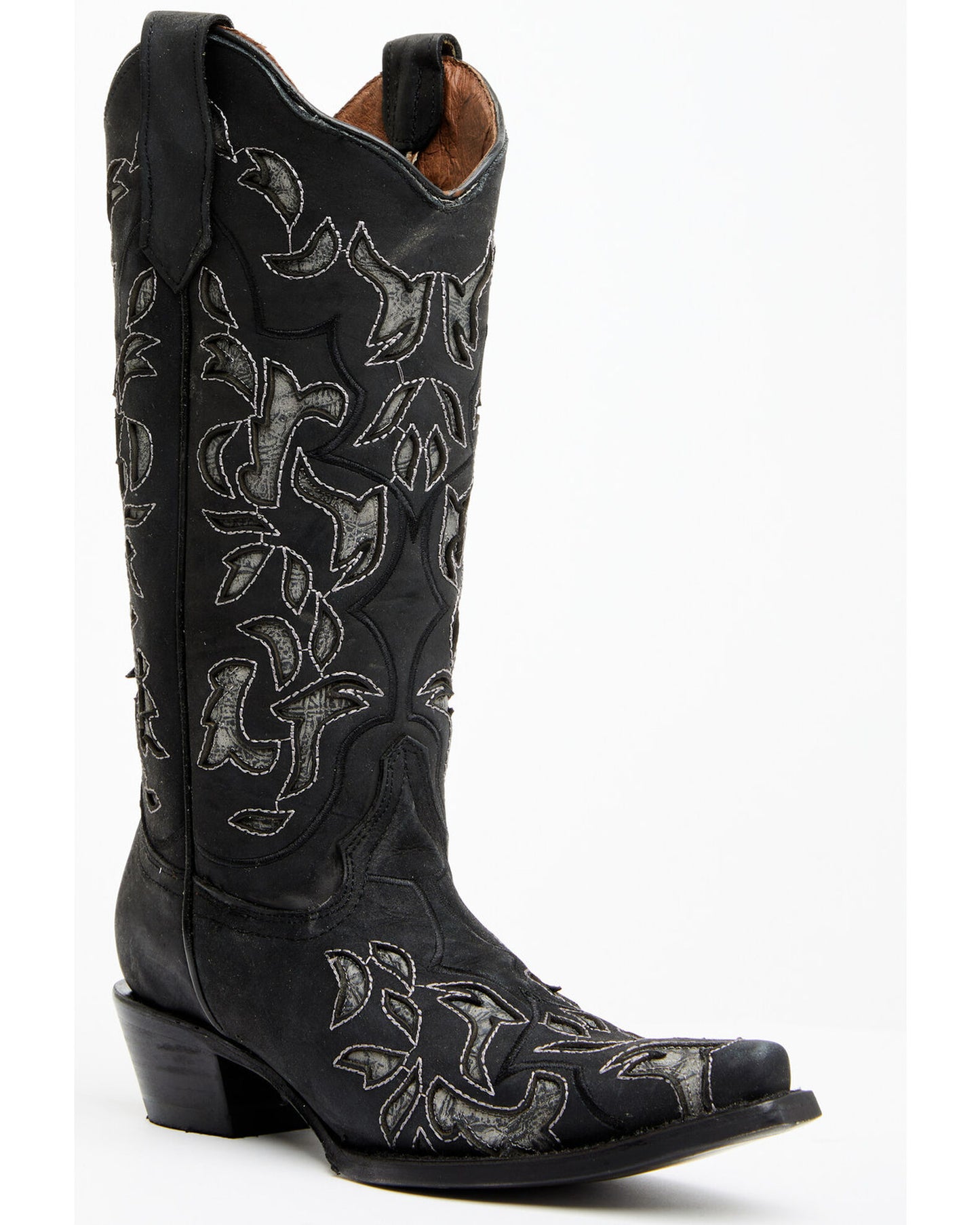 Stivali Western Circle G by Corral nero/grigio