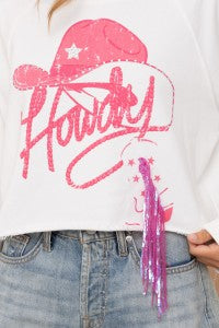 Felpa con stampa western