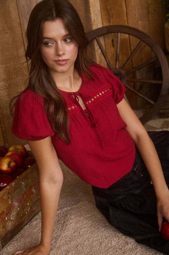Blusa bordeaux