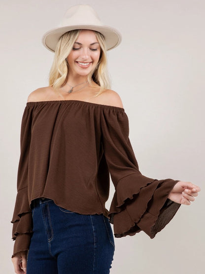 Top western color cioccolato