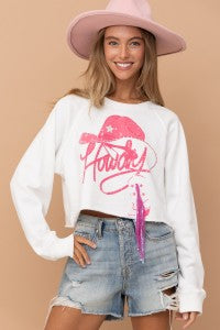 Felpa con stampa western