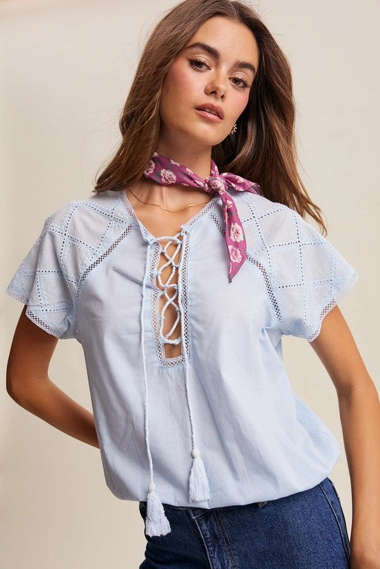 Blusa azzurra