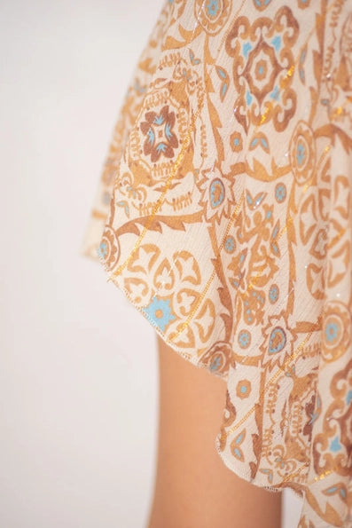 Vestito corto con stampa