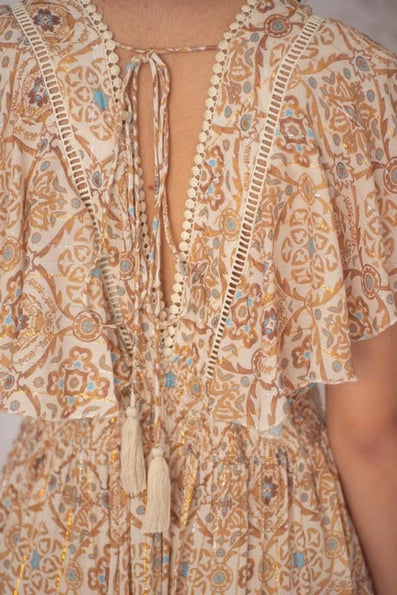 Vestito corto con stampa