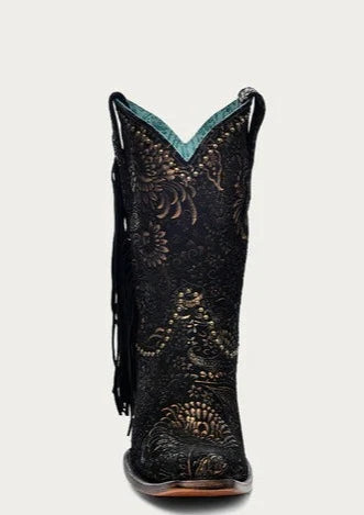 Stivaletto western con frange Corral