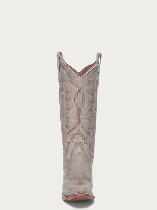 Stivali western CircleG da donna color sabbia con ricamo
