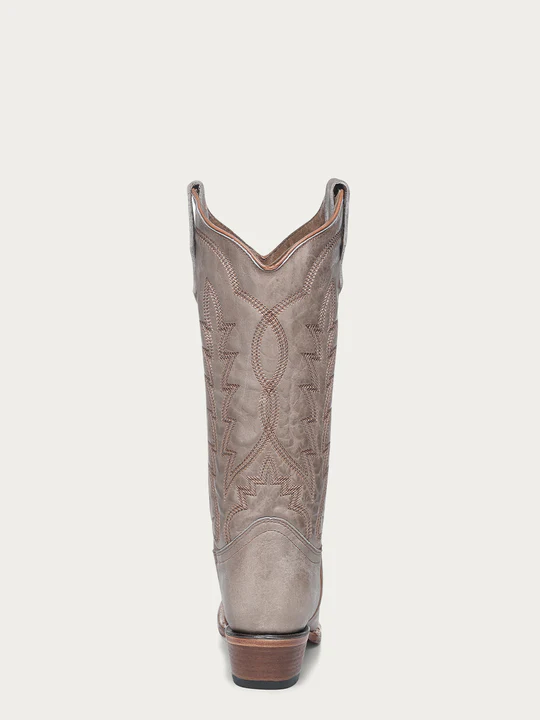 Stivali western CircleG da donna color sabbia con ricamo