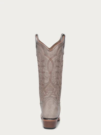 Stivali western CircleG da donna color sabbia con ricamo
