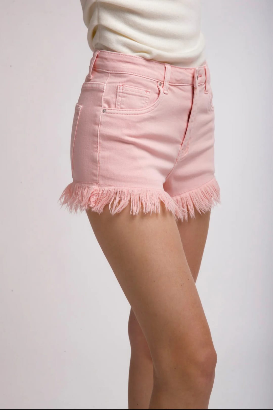 Shorts con frange