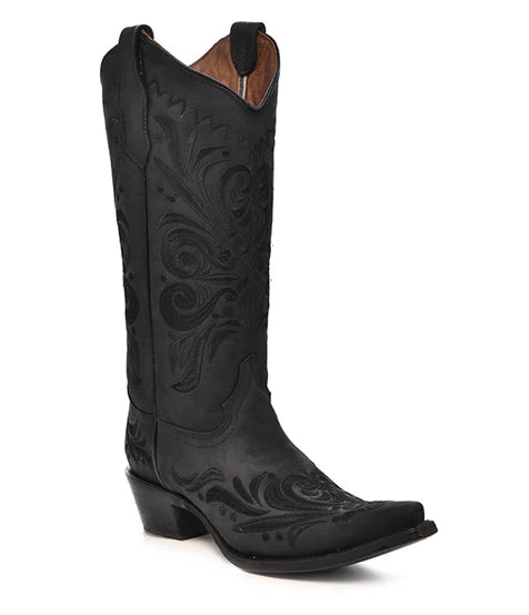 Stivali Western Circle G by Corral neri con ricamo