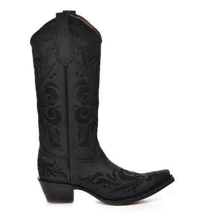 Stivali Western Circle G by Corral neri con ricamo
