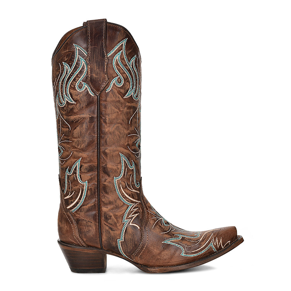 Stivali Western Circle G by Corral marrone/turchese