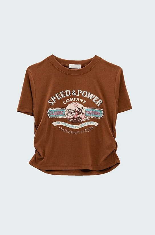 T-shirt marrone