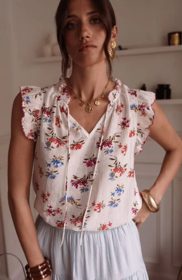 Blusa a Stampa Floreale