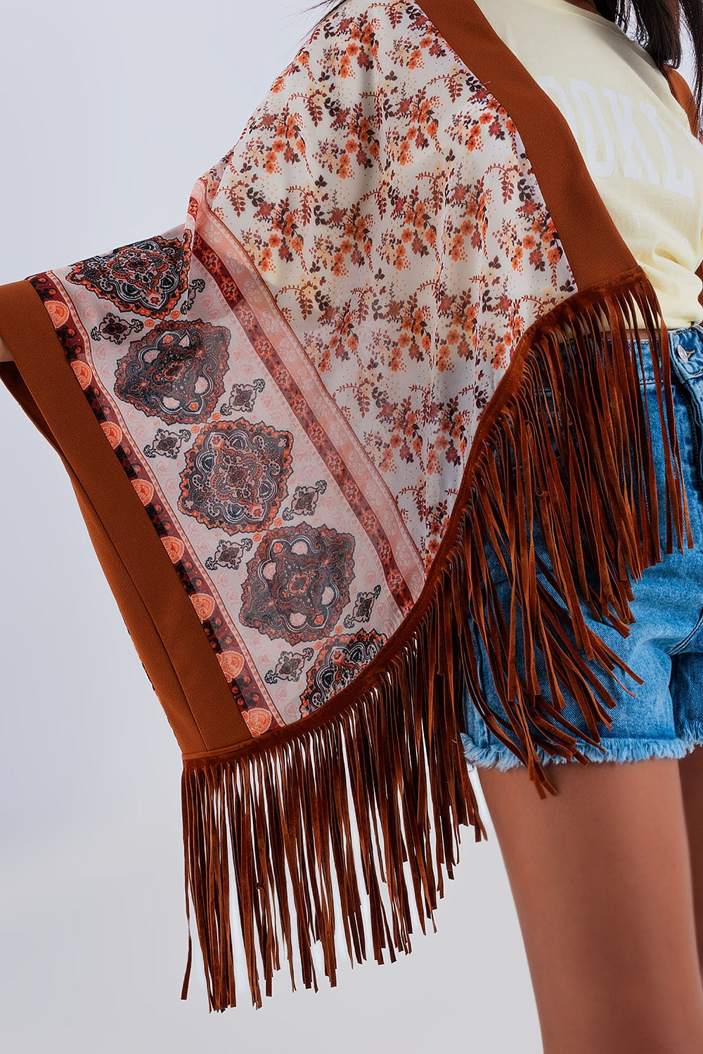 Kimono con frange