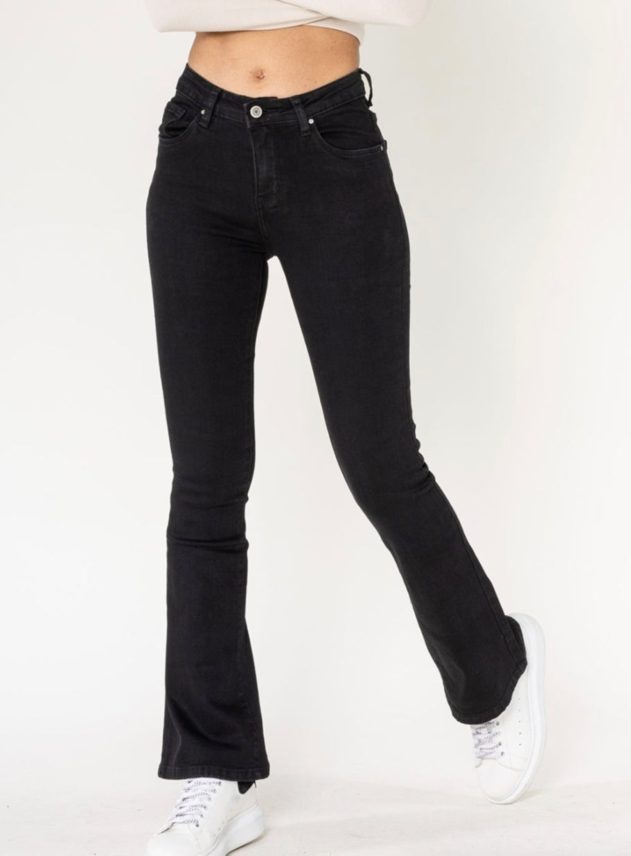 Jeans bootcut neri